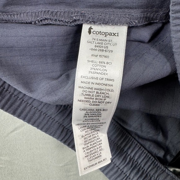 NWT Cotopaxi Salto Ripstop Pant Womens XL Gray Pinstripe Slim Fit Outdoor - Picture 10 of 10